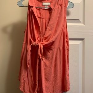 MATERNITY*Coral Sleeveless Blouse